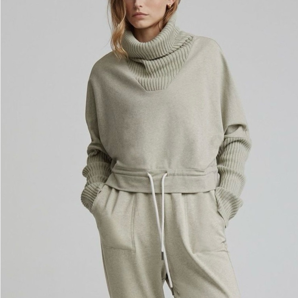 Varley Sage Joggers + Matching Pullover Relaxed Fit Elastic Waist